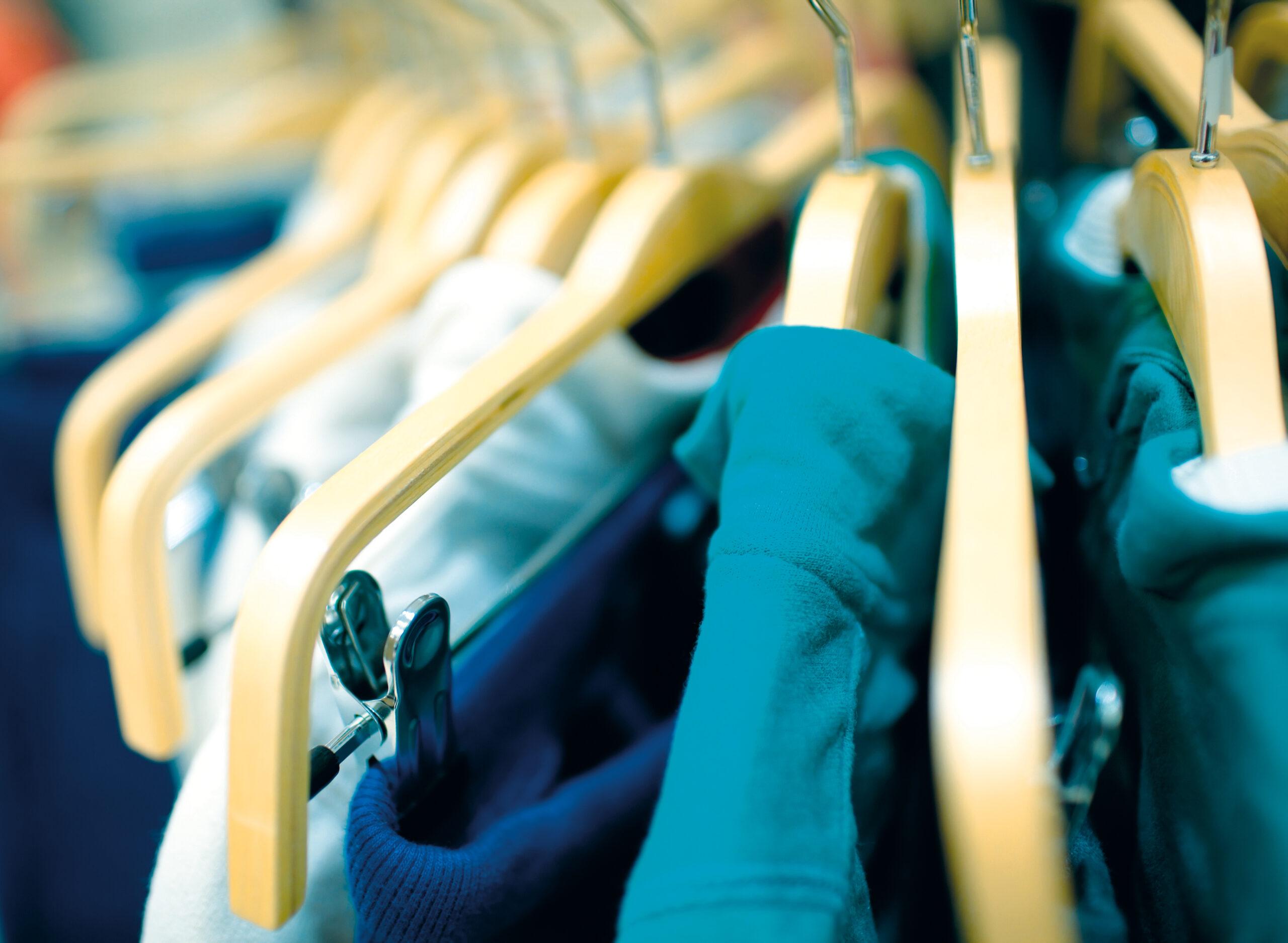 Garments Racked in Hanger